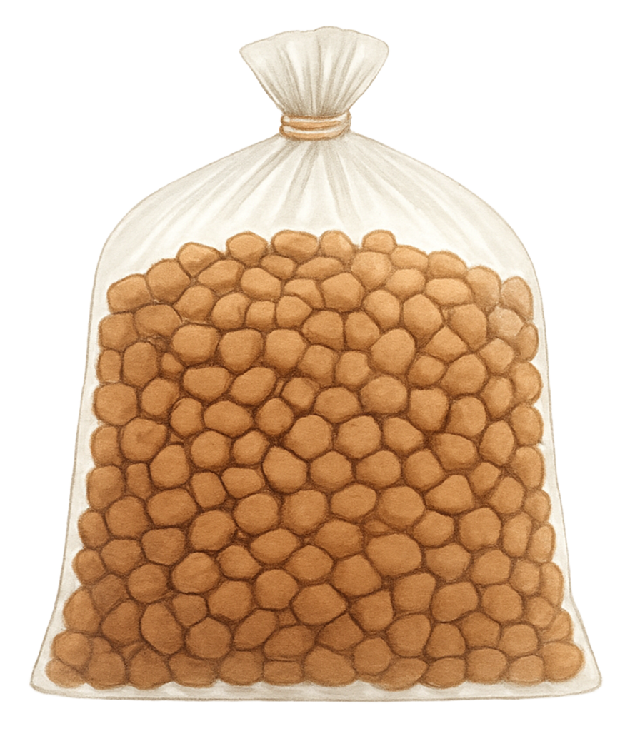 Dry dog food illustration