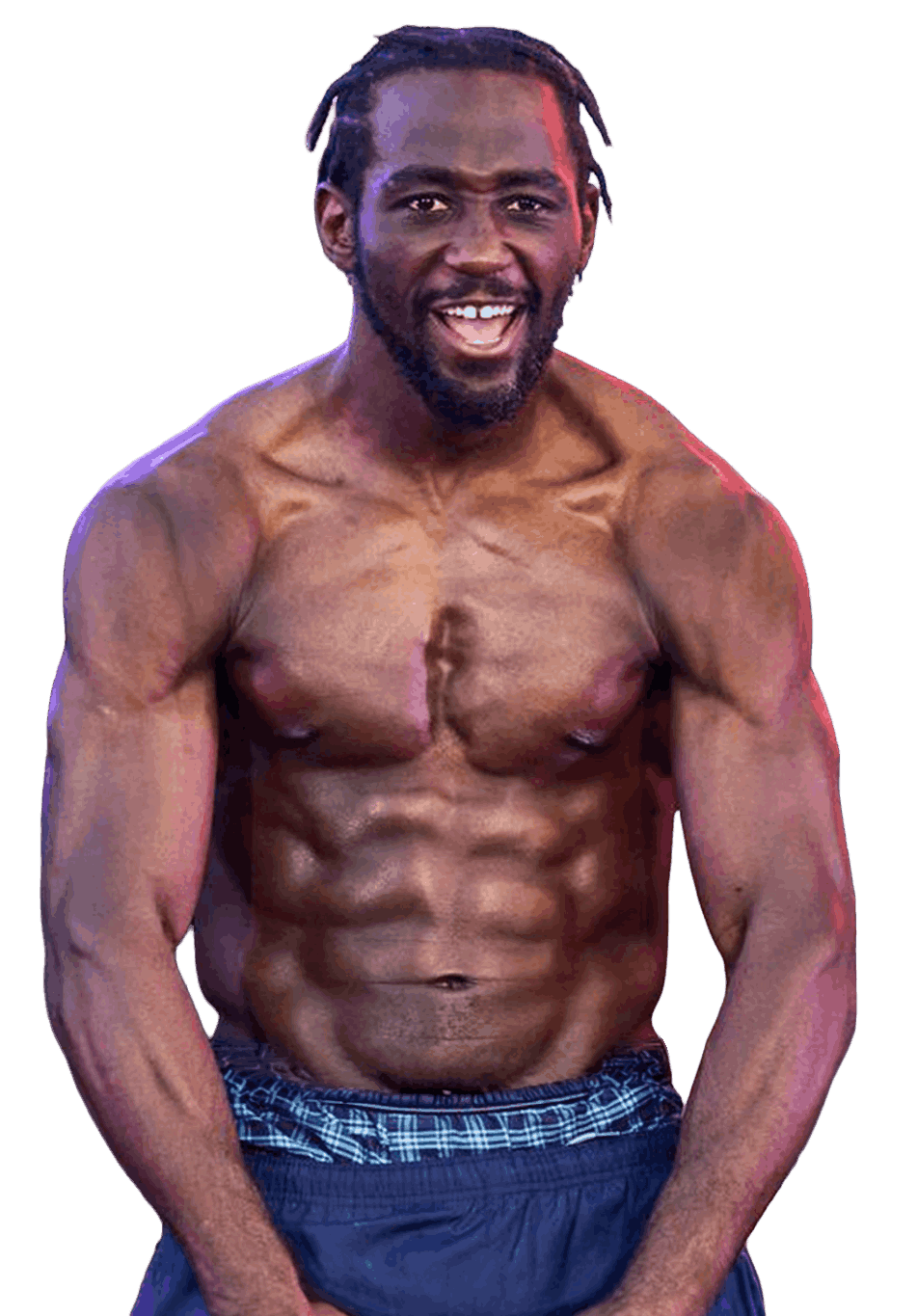 Terence Crawford standing in boxing pose for photoshoot