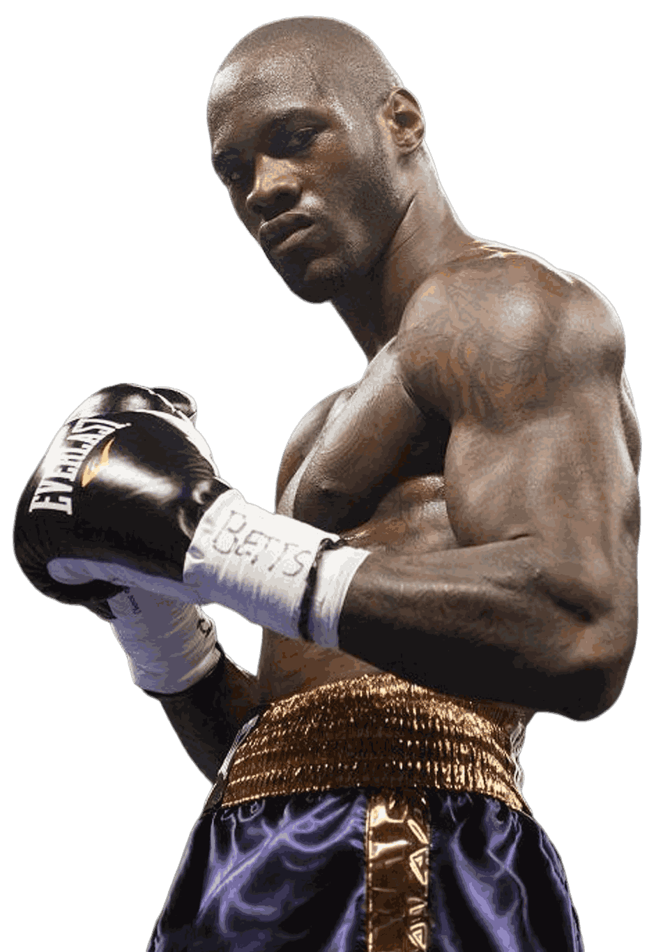 Deontay Wilder in fight pose