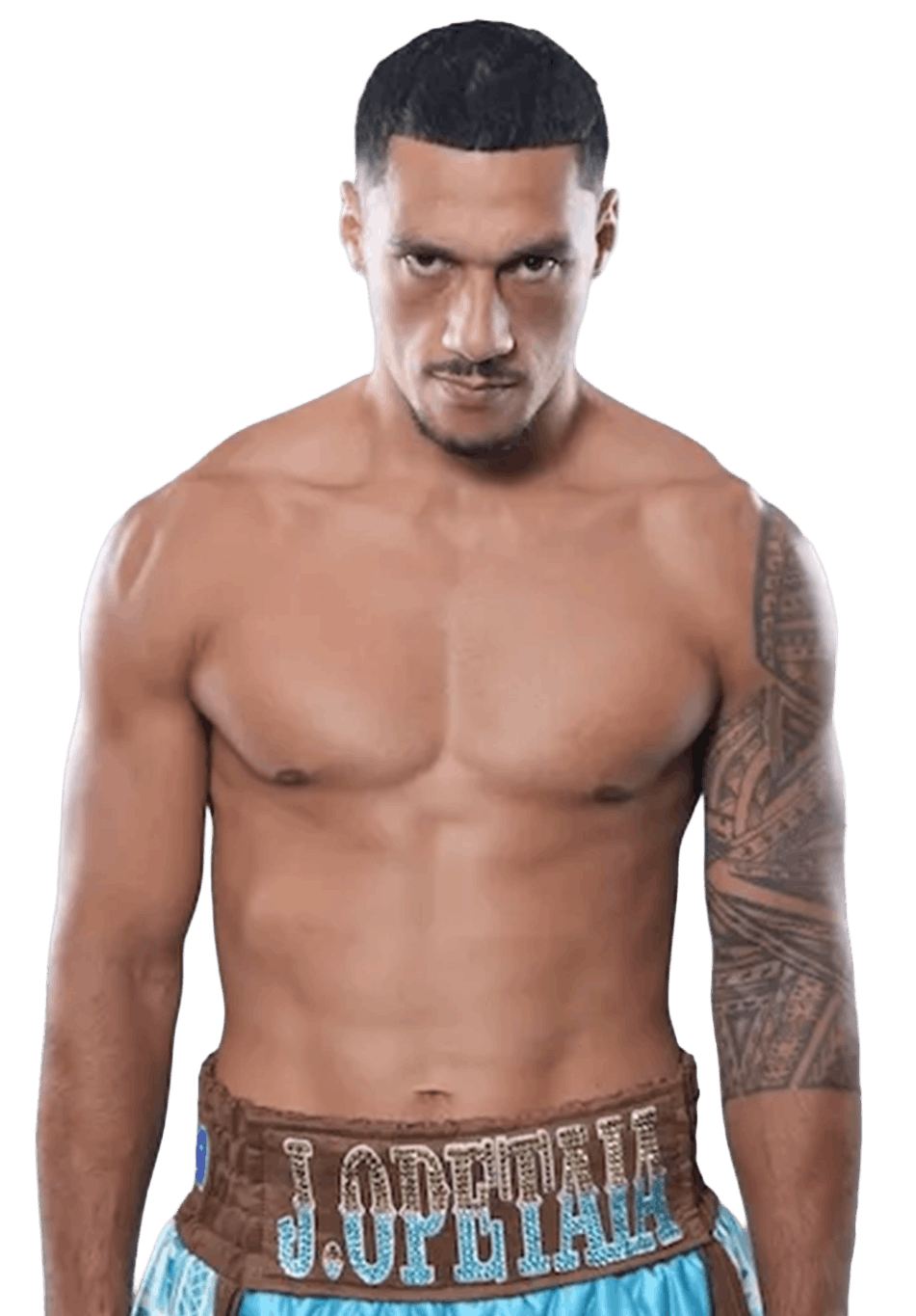 Jai Opetaia standing in boxing pose for photoshoot